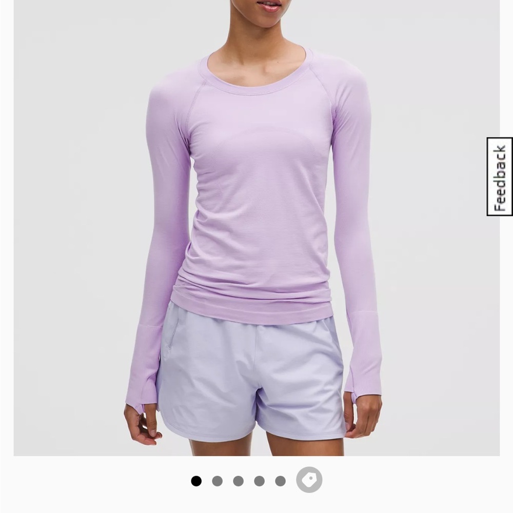 Lululemon - PALE Blue Long Sleeve Size 8